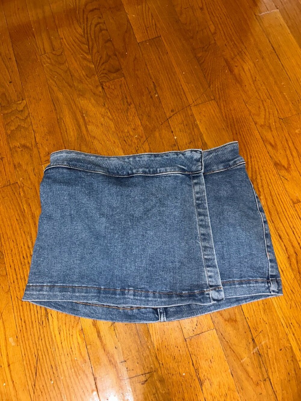 Garage denim mini skort